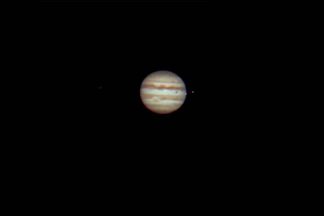 Jupiter, GRS, and Moons