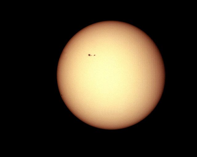 Sun Spots 1057 and 1059