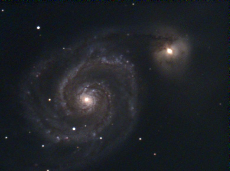 display of galaxy m51