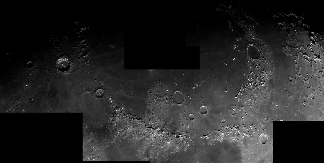 Lunar Mons 5 panel Mosaic