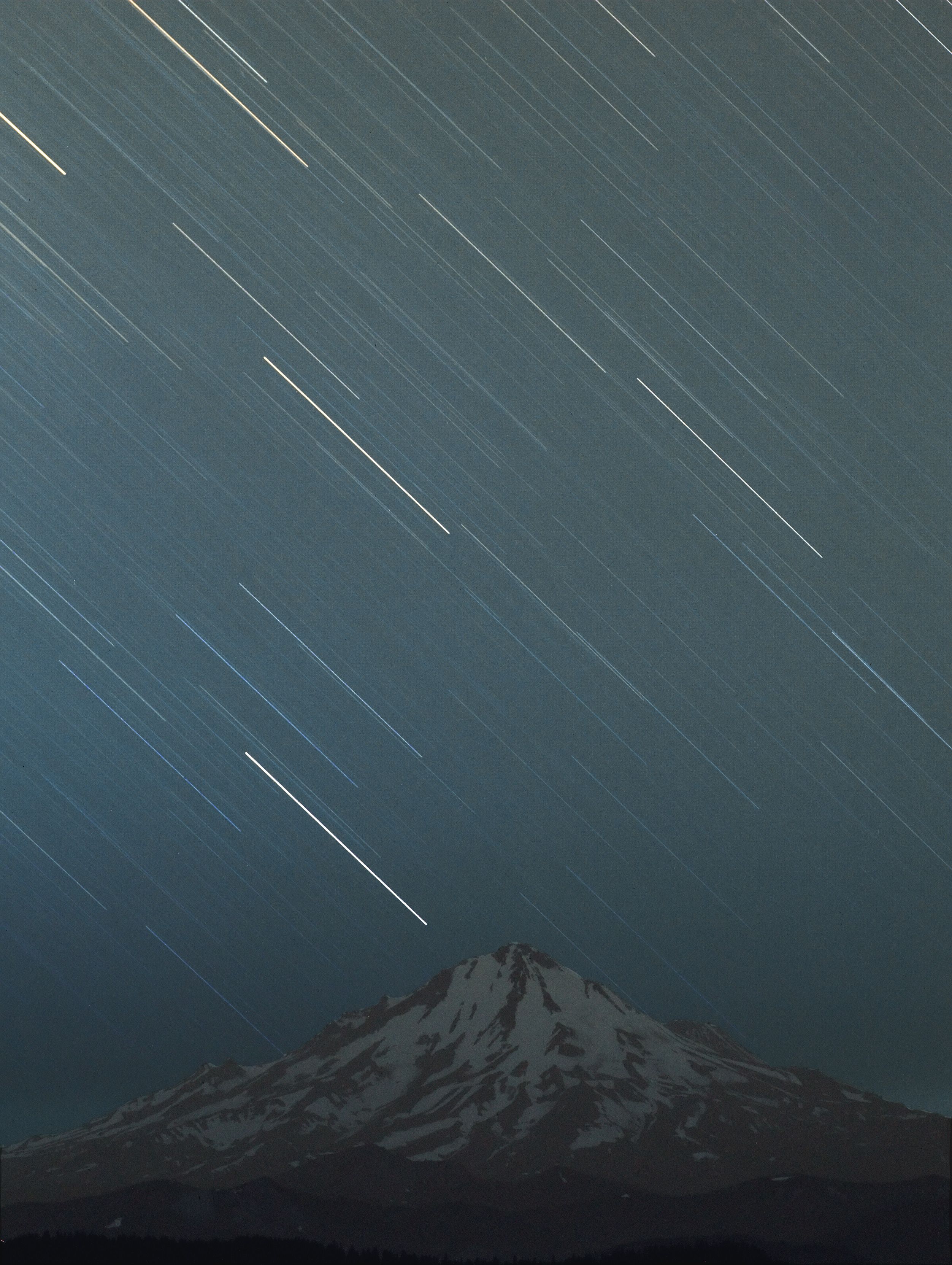 Star Trails Over Mt. Shasta at Orion Store