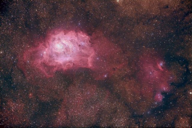 M8 and NGC 6559 - Lagoon Nebula