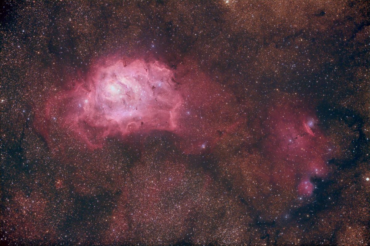 M8 and NGC 6559 - Lagoon Nebula