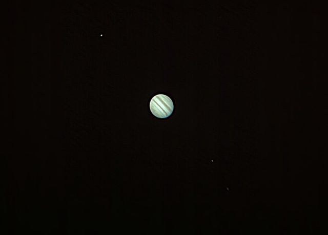 Jupiter and Three Moons