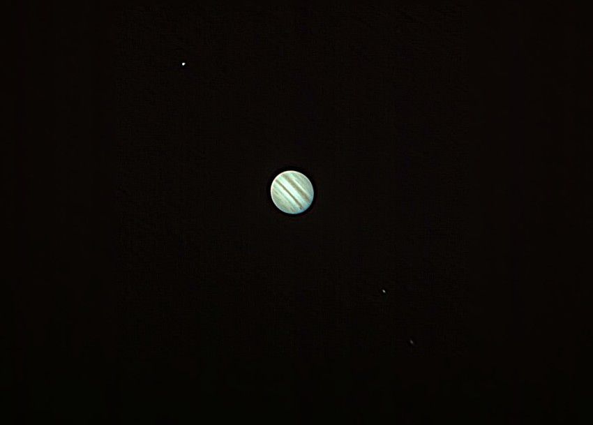 Jupiter and Three Moons