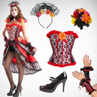 halloween costume dead costumes partycity accessories dress makeup corset womens