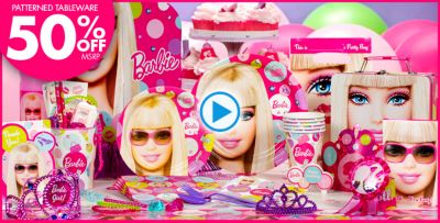 party city barbie theme