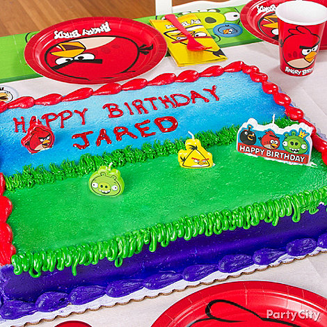 Angry Birds Birthday Cake on Angry Birds Party Ideas Guide   Party City