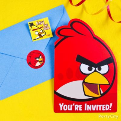 Angry Birds Party Ideas: Invitations