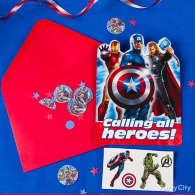 Avengers Party Ideas: Invitations