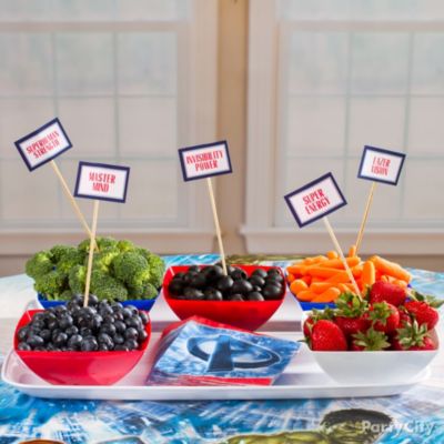 Birthday Party Food Ideas on Avengers Party Ideas Guide   Party City