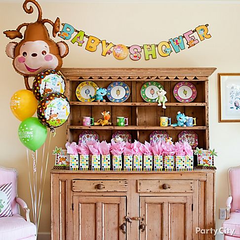 Throw an Adorable Jungle Animals Baby Shower - Party City