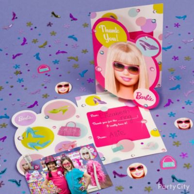 party city barbie stuff