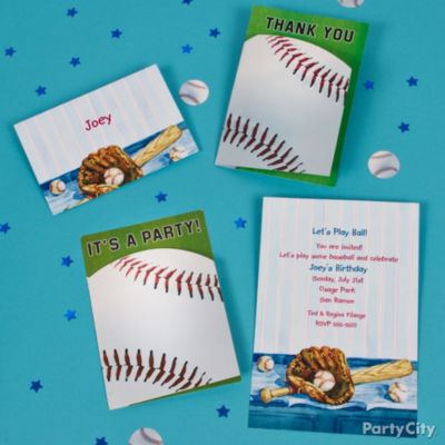 Baseball Party Invitation Ideas
