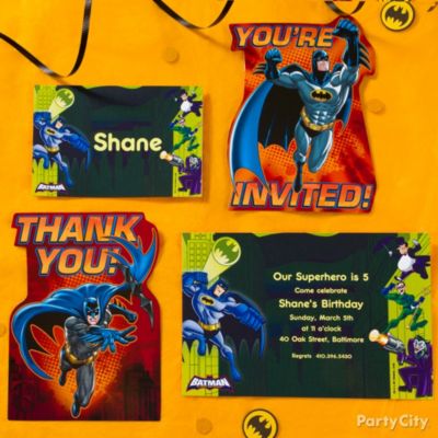 Batman Party Invitation Ideas