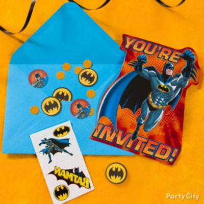 Batman Party Ideas: Invitations