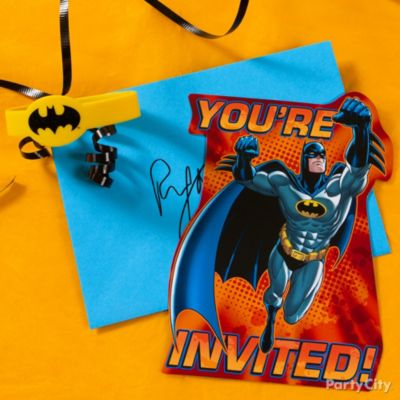 Batman Party Ideas: Invitations