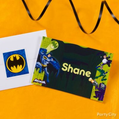 Batman Party Ideas: Invitations