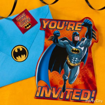 Batman Party Ideas: Invitations