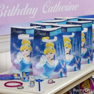 cinderella favor favors birthday pack idea bags flash supplies fun partycity themed