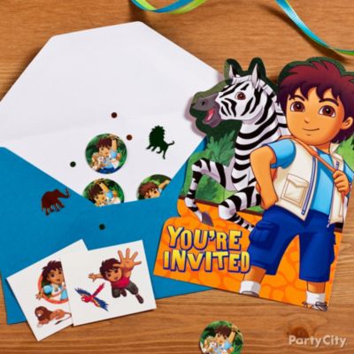 Go, Diego, Go! Party Ideas: Invitations