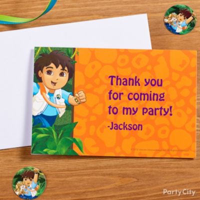 Go, Diego, Go! Party Ideas: Invitations