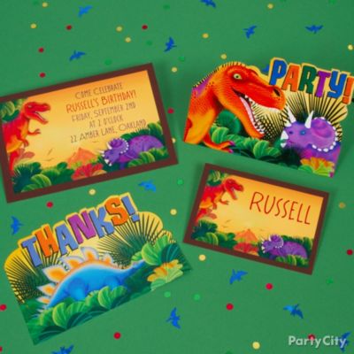 Prehistoric Dinosaurs Party Invitation Ideas