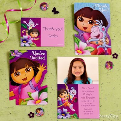 Dora Party Invitation Ideas