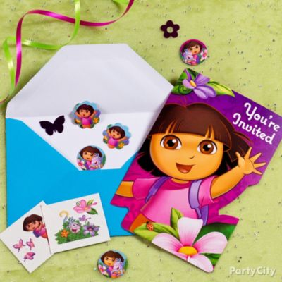 Dora Party Ideas: Invitations