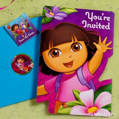 Dora Party Ideas: Invitations