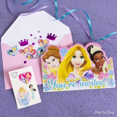 Disney Princess Party Ideas: Invitations