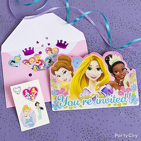 Princess Party Invitations on Disney Princess Party Ideas  Invitations