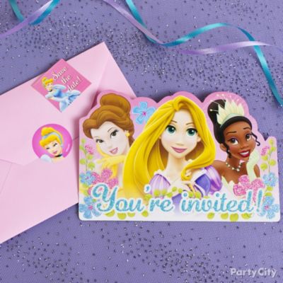 Disney Princess Party Ideas: Invitations