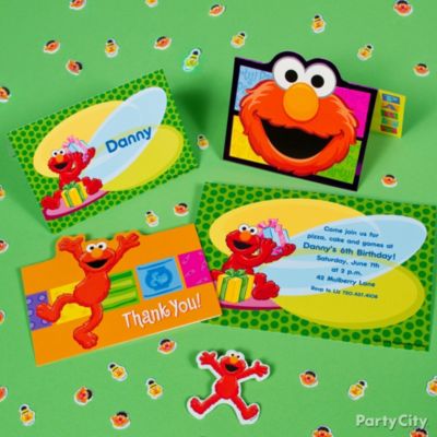 Elmo Party Invitation Ideas