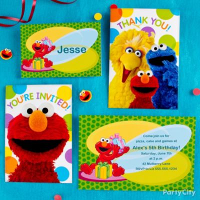 Elmo Party Invitation Ideas