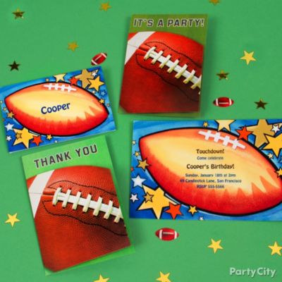 Football Party Invitation Ideas