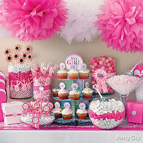 Wedding Decorations on Baby Shower Candy Buffet Ideas   Party City