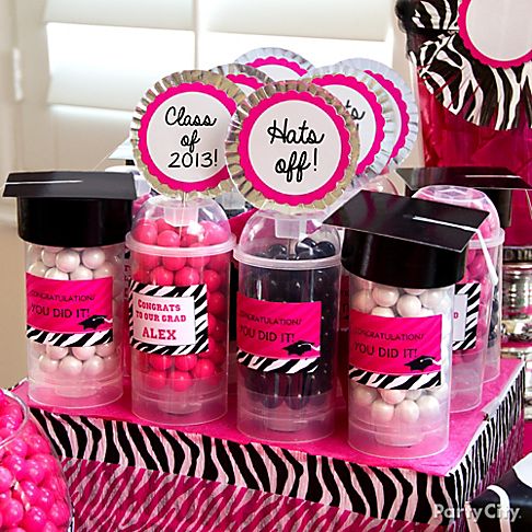 this idea candy buffet supplies pink zebra grad party supplies