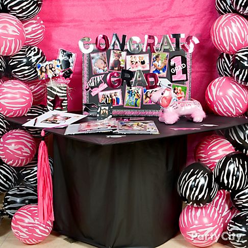 all printed balloons shop all pink zebra grad party supplies