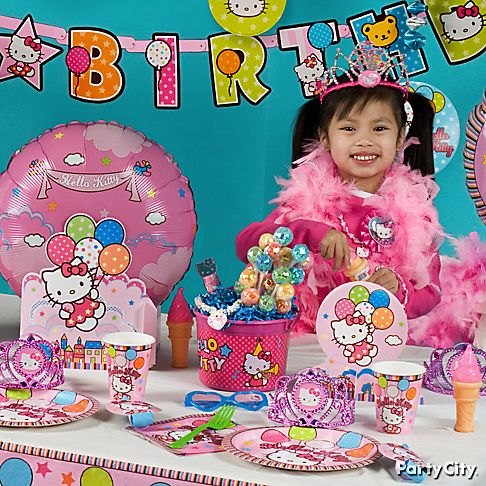  Kitty Birthday Cakes on Top 5 Girls Birthday Party Themes   Party City
