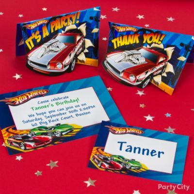 Hot Wheels Party Invitation Ideas