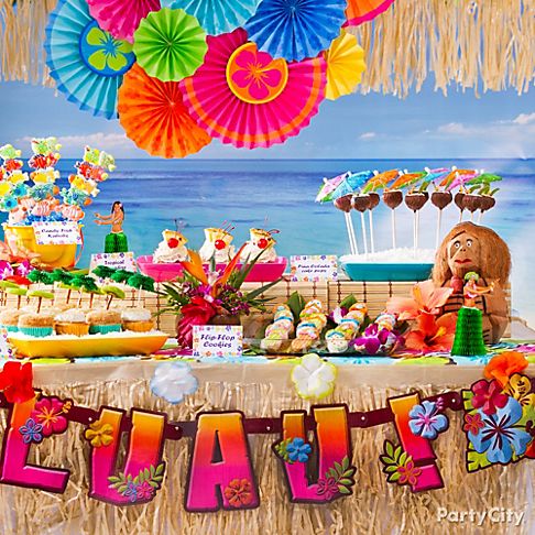 Birthday Cake Recipes on Sweet Ideas For Luau Party Treats   Party City