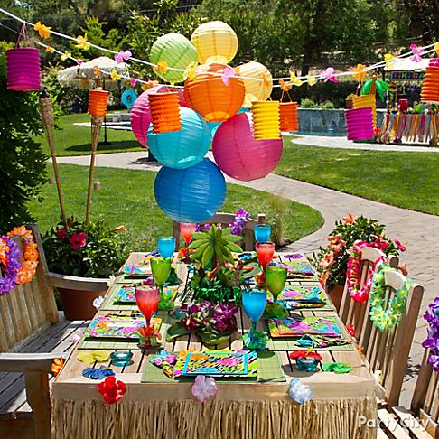 Hawaiian Luau Party Decoration Ideas