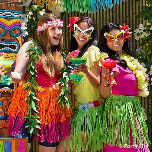 luau adults tiki theme adult hawaiian enliven way birthday themes pool fun kitty games beach