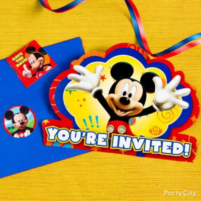 Mickey Mouse Party Ideas: Invitations