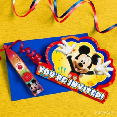 Mickey Mouse Party Ideas: Invitations