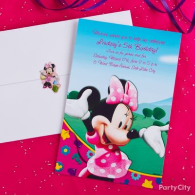 Minnie Mouse Party Ideas: Invitations