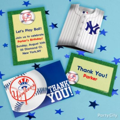 New York Yankees Party Invitation Ideas