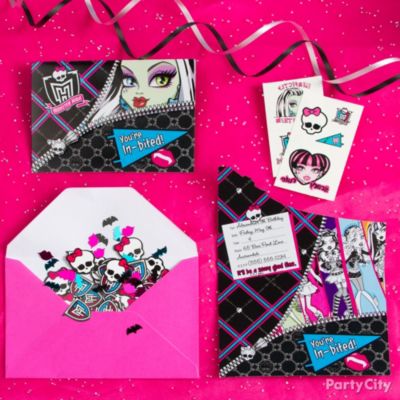 Monster High Party Ideas: Invitations