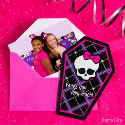Monster High Party Ideas: Invitations